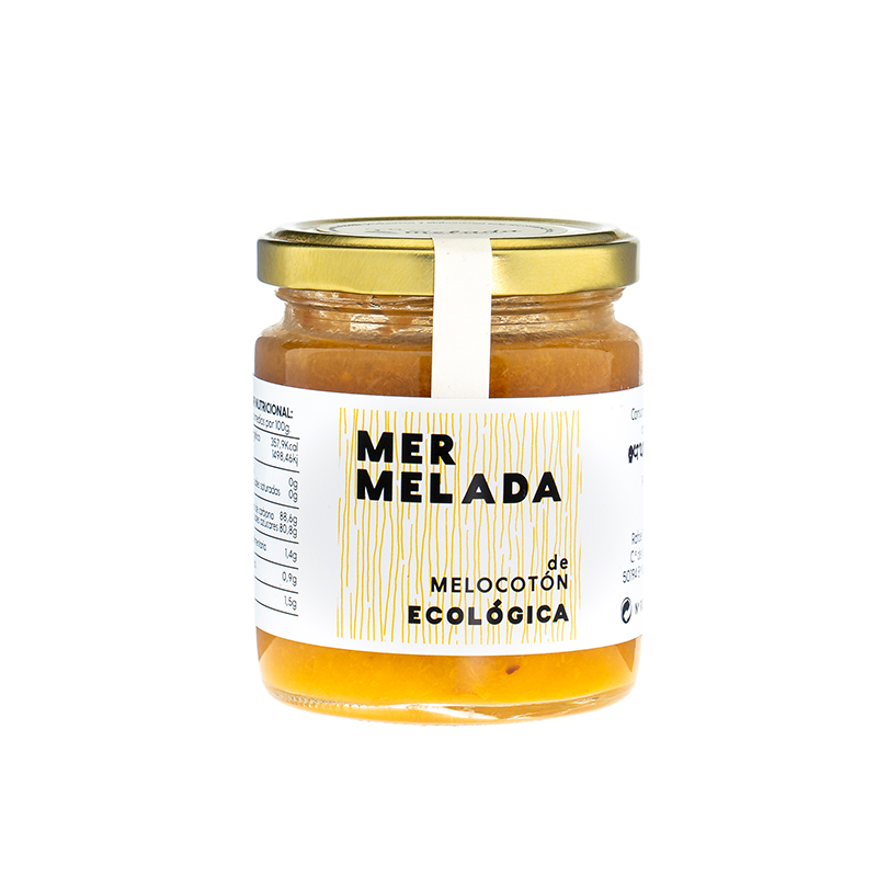 Mermelada de melocotón sin azucar 250gr. Bio (Movera, Zaragoza)