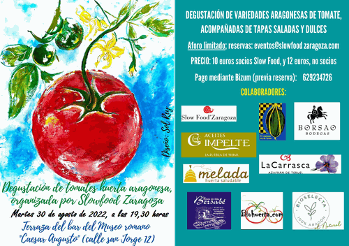 Cartel 2022 de la degustación de tomates