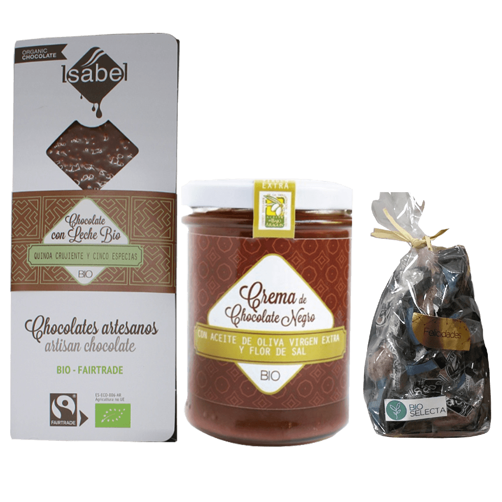 Cesta chocolatera productos