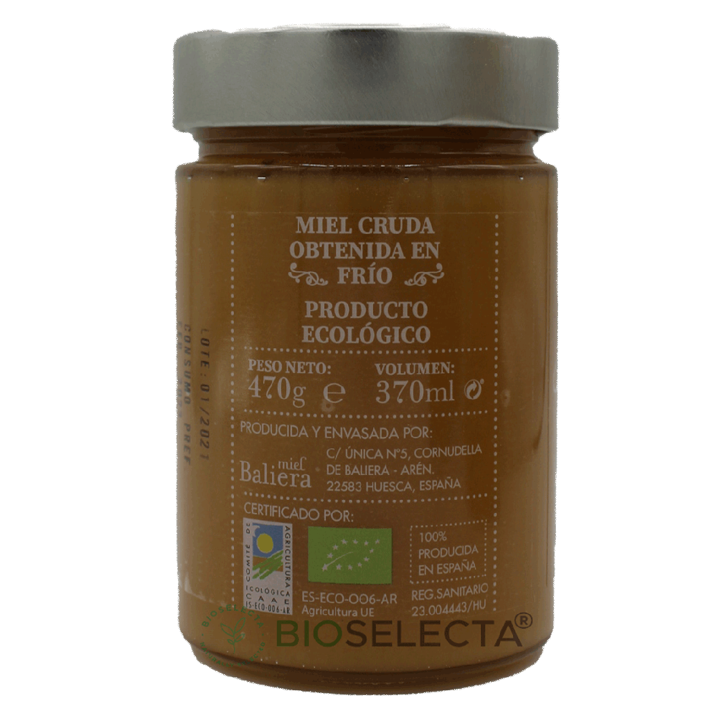 Miel cruda de mil flores 470 gr  . (Cornudella de Baliera, Huesca)