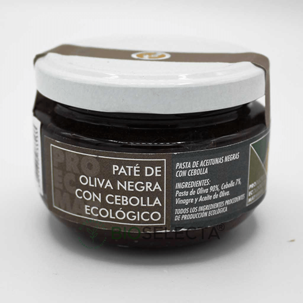 Paté de oliva negra con cebolla 120gr. Bio (Valdeltormo, Teruel)