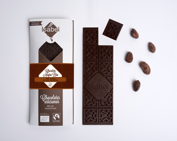 Tableta chocolate negro 73% - origen ecuador 80gr. Bio. (Alcorisa, Teruel)