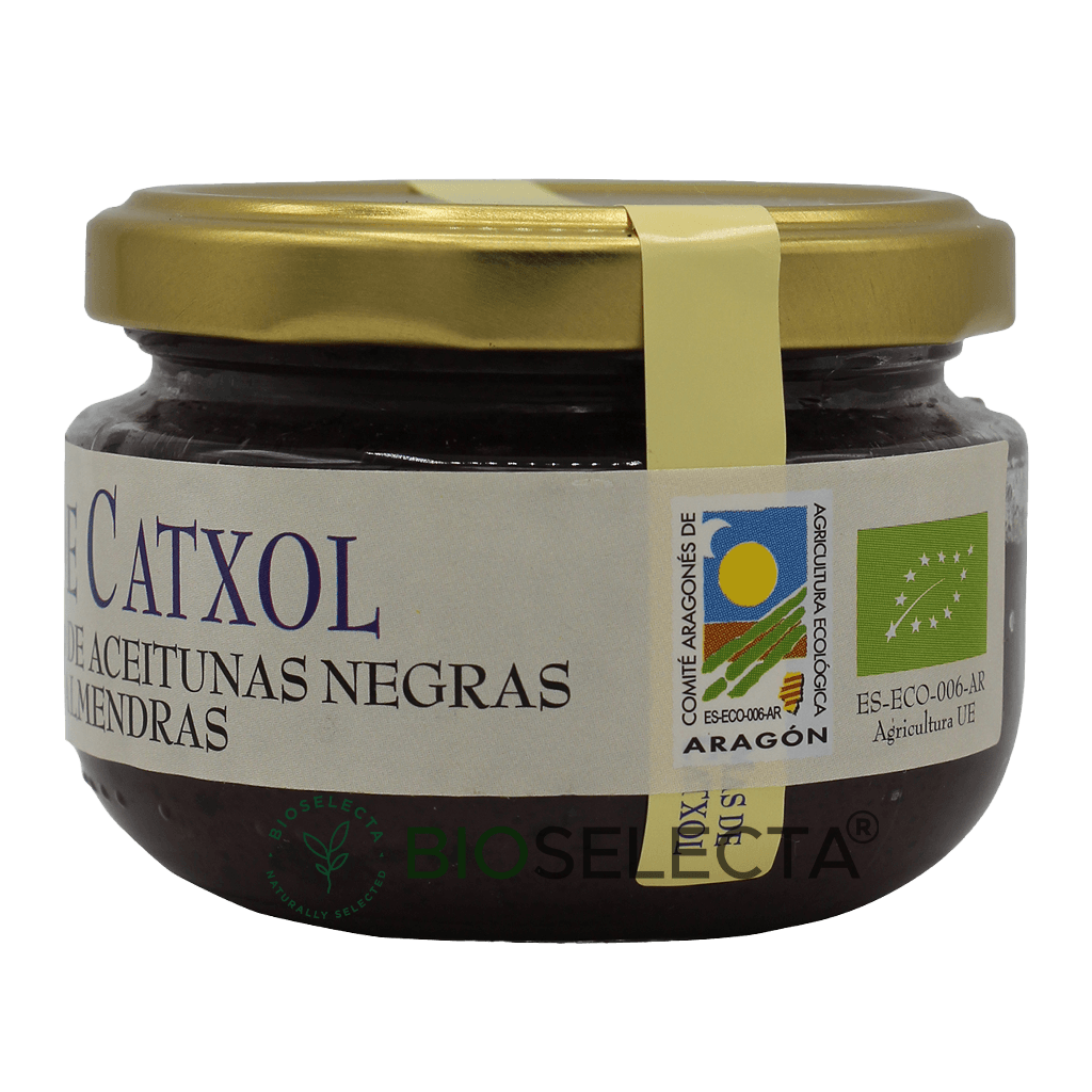 Paté de oliva negra con almendra del bajo Aragón 120gr. Bio. (Ráfales, Teruel)