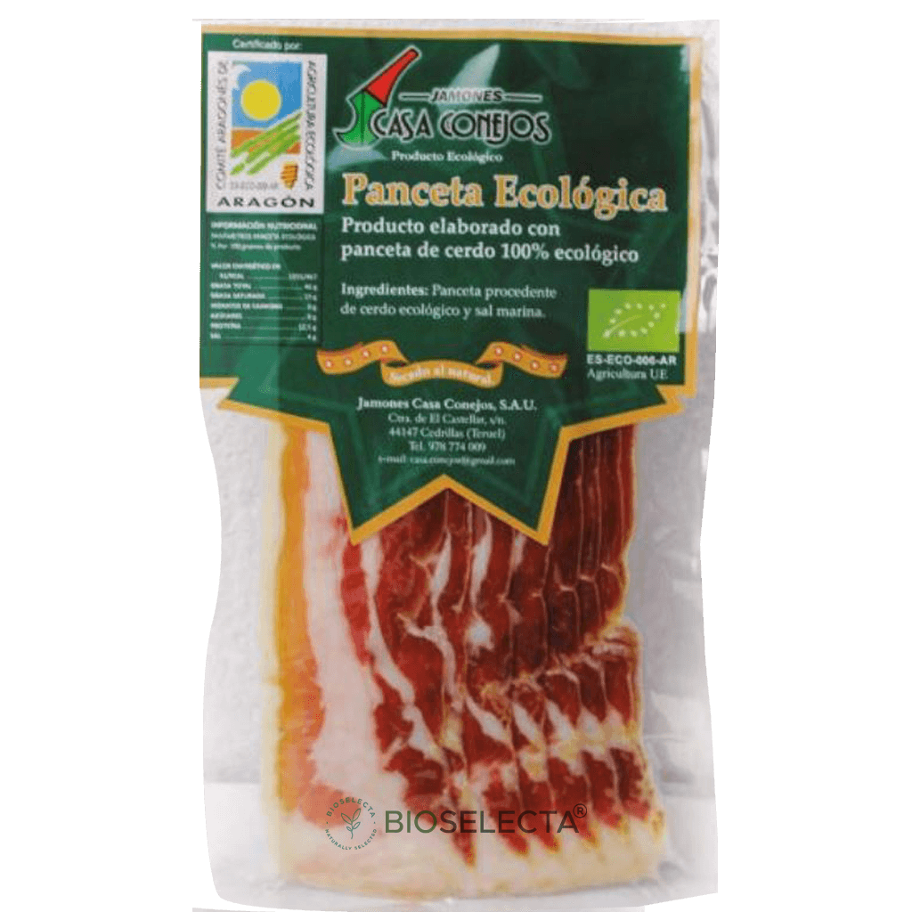 Panceta ecológica en lonchas 100gr. Bio (Cedrillas, Teruel)