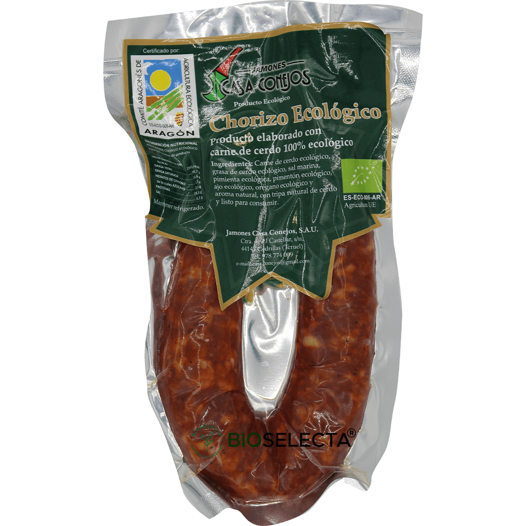 Chorizo ecológico 220gr. Bio (Cedrillas, Teruel)