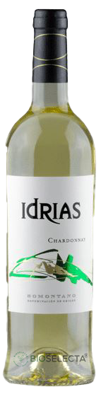 Vino blanco Idrias Chadornnay DO somontano Bio 