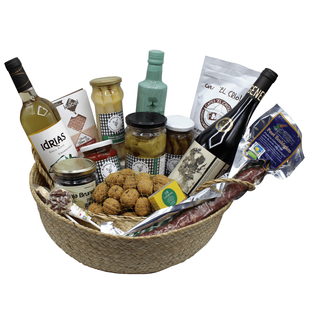 Cesta regalo sibarita.  Bioselecta - Productos ecológicos de