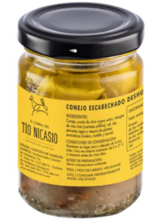 Conejo escabechado deshuesado bote 135gr (Castejón de Valdejasa)