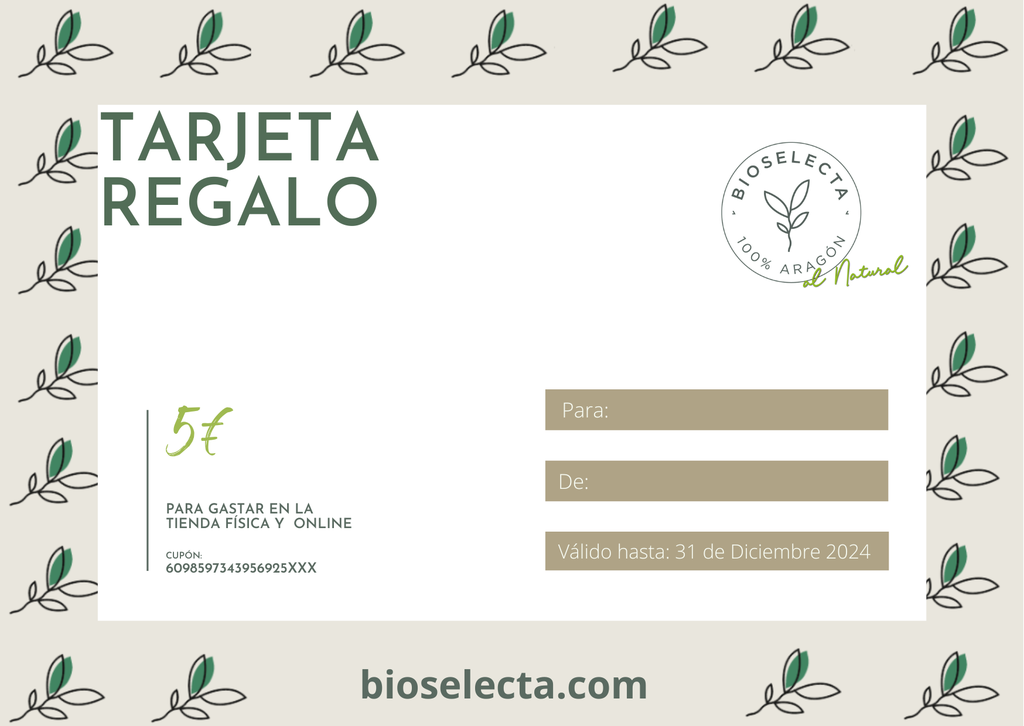 Tarjeta regalo &quot;Bioselecta&quot;