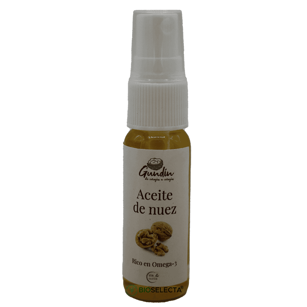 Aceite de nuez virgen extra. Spray 20 ml. RC. (Montalbán. Teruel)