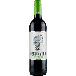 Vino tinto Beso de Vino. DO Somontano (tempranillo). Bio. 