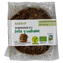 [010715.081] Hamburguesa tofu y wakame 160gr. Sabbio Burgerveggie. Bio. (Ahimsa. Biosurya)