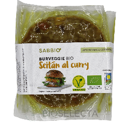 [010715.082] Burgerveggie seitan al curry 160g sabbio. Bio. (Ahimsa. Biosurya)