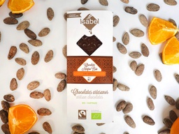 Tableta chocolate negro con naranja 80gr Bio (Alcorisa, Teruel)