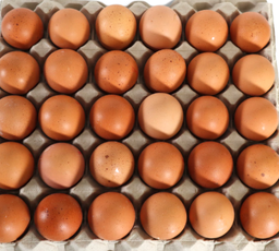 Bandeja 30 huevos, Cat. A, Tamaño M-L  53 - 73 gr.  (Peñaflor, Zaragoza)