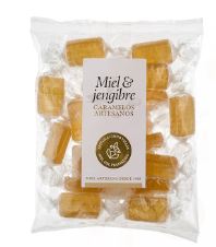 Caramelos Miel y Jengibre, Bolsa 100gr Artesanía Alimentaria de Aragón. (Ejea, Zaragoza)